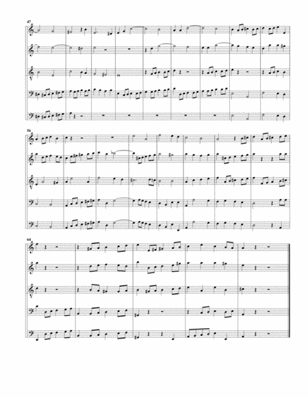 Concerto: Nimm, was dein ist, und gehe hin from Cantata BWV 144 (arrangement for 5 recorders)