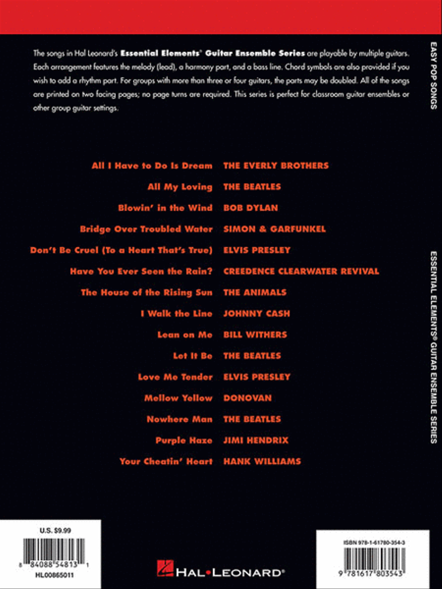 Easy Pop Songs Guitar Ensemble scores gallery preview page 2
