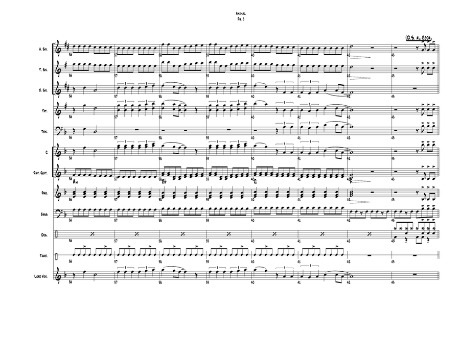 Animal Large Ensemble scores gallery preview page 5