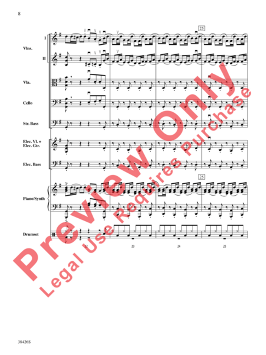 A Mad Russian's Christmas String Orchestra scores gallery preview page 9