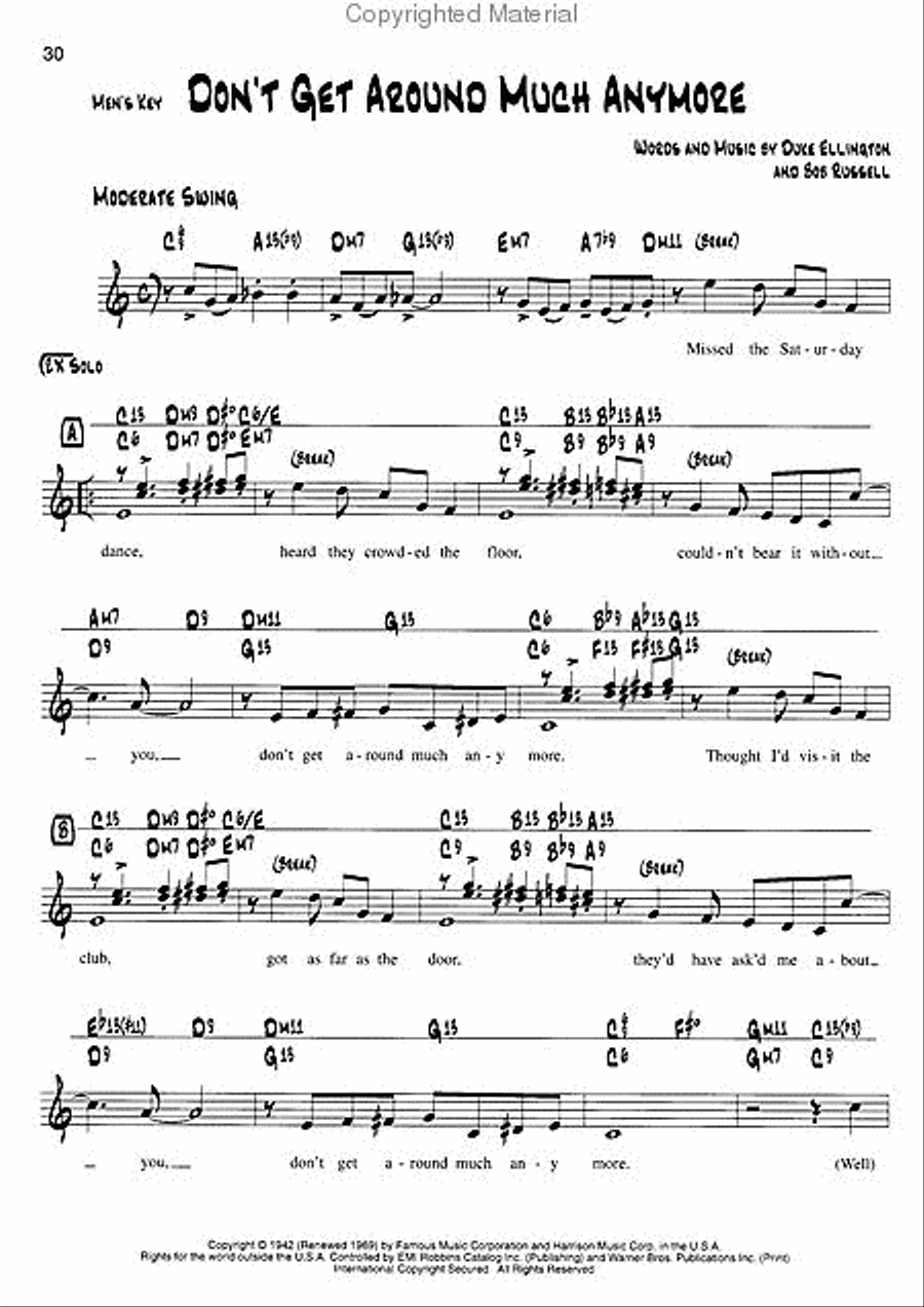 The Singer's Book of Jazz Standards - Men's Edition Voice scores gallery preview page 3