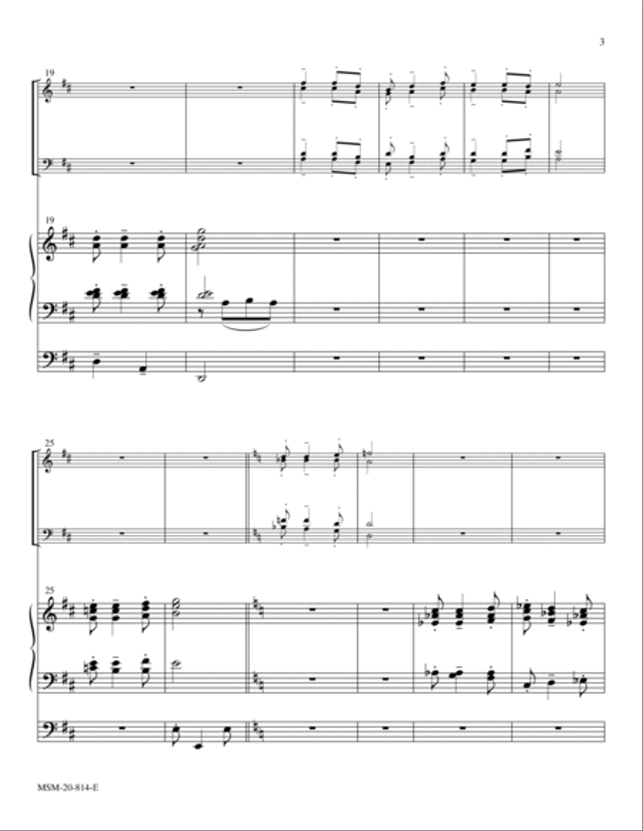 Celebration Fanfare Organ scores gallery preview page 3