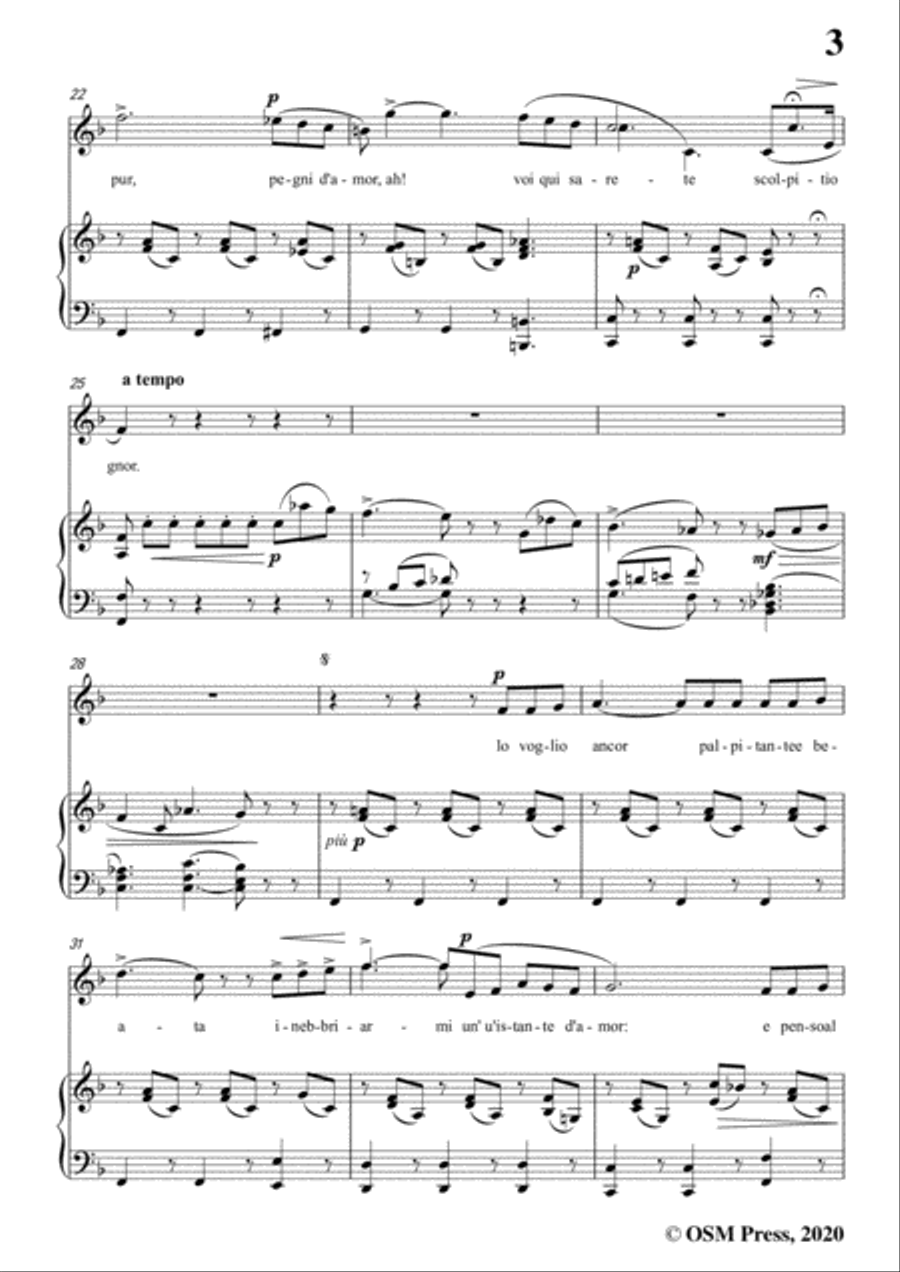 Donizetti-La corrispondenza amorosa,in F Major,for Voice and Piano Voice Solo scores gallery preview page 5