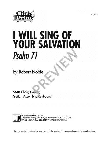I Will Sing of Your Salvation image number null