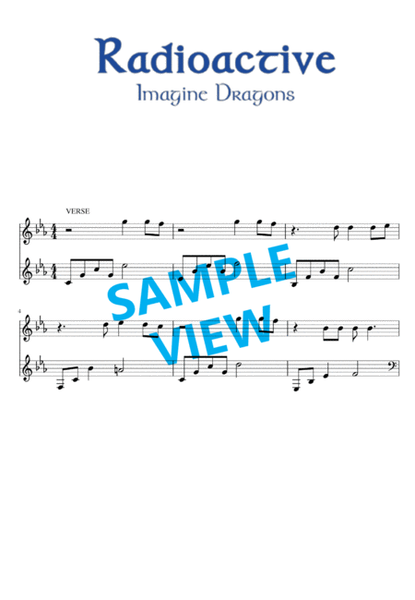 Radioactive by Imagine Dragons Harp - Digital Sheet Music