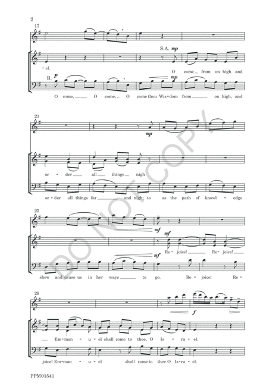 O Come, O Come, Emmanuel 3-Part scores gallery preview page 5