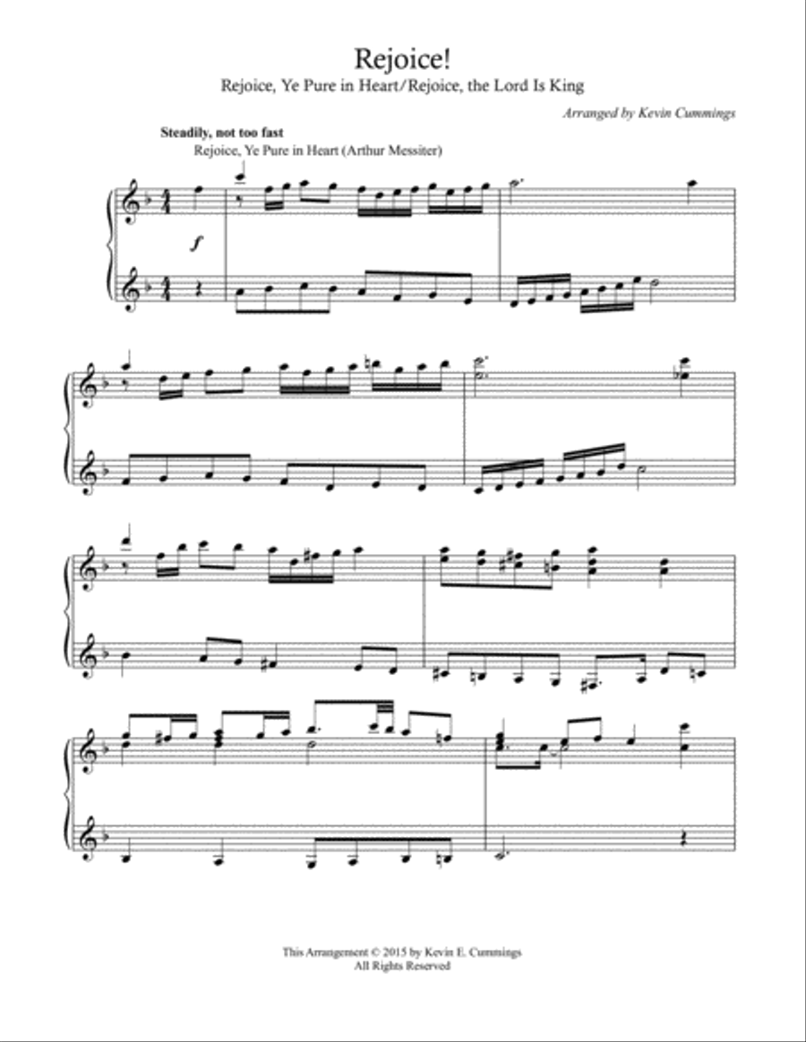 Rejoice! Piano Solo scores gallery preview page 1