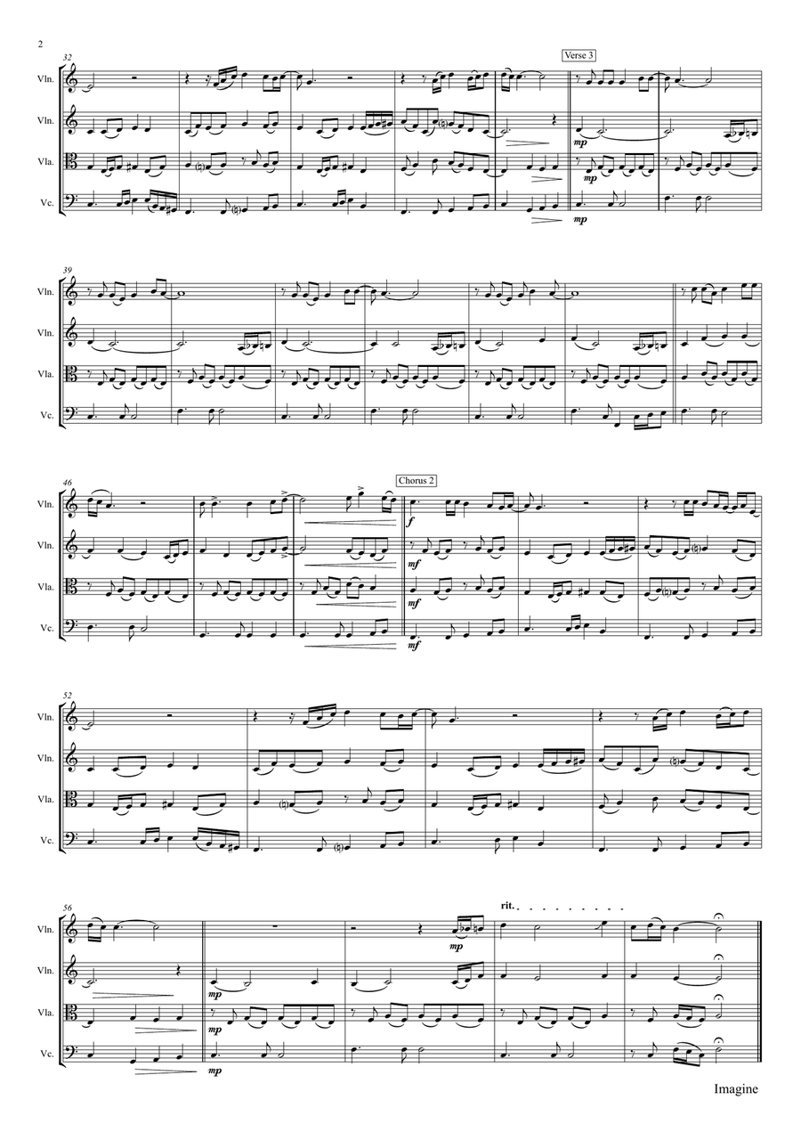 Imagine String Quartet scores gallery preview page 2