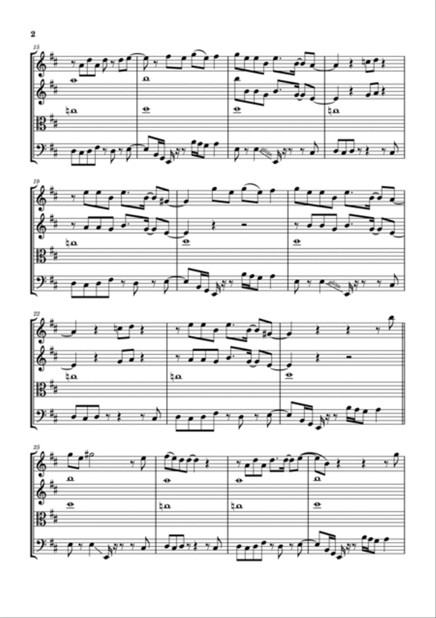 You Dropped A Bomb On Me You Dropped A Bomb On Me String Quartet scores gallery preview page 3