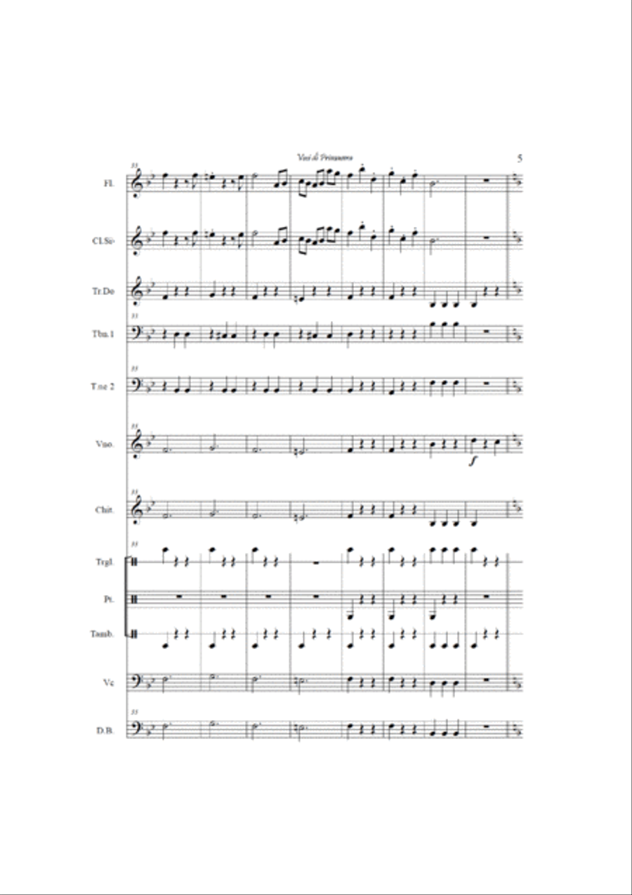 Spring voices (Fruhlingsstimmen) op. 410 Large Ensemble scores gallery preview page 5