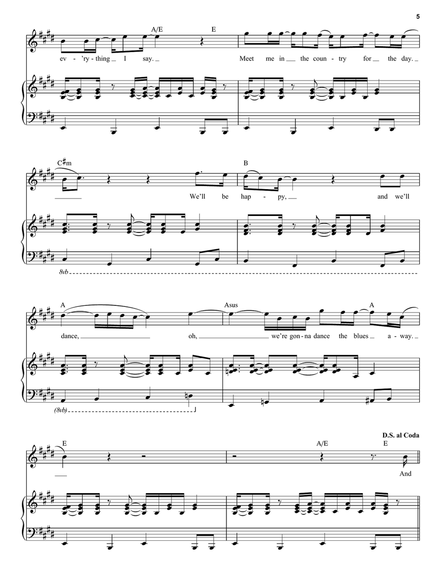 Listen To The Music Voice scores gallery preview page 5