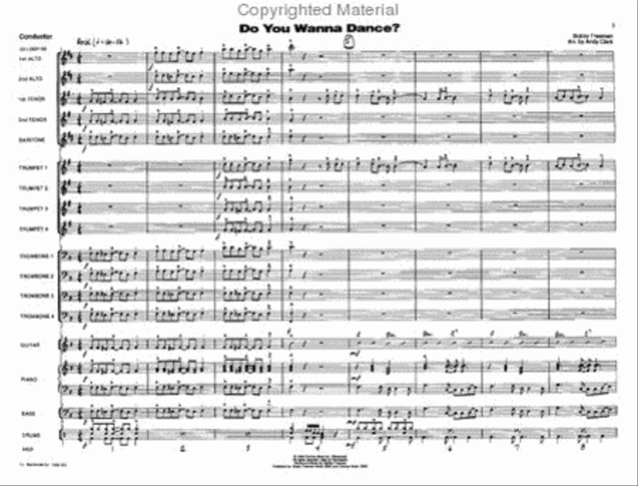 Do You Wanna Dance? Do You Wanna Dance? Jazz Ensemble scores gallery preview page 2