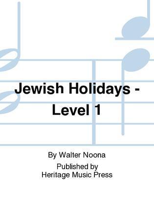 Book cover for Jewish Holidays - Level 1