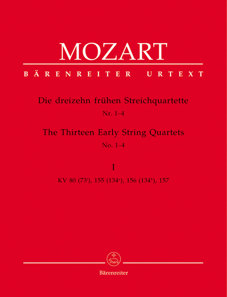 13 Early String Quartets, Volume 1 - Nos. 1-4
