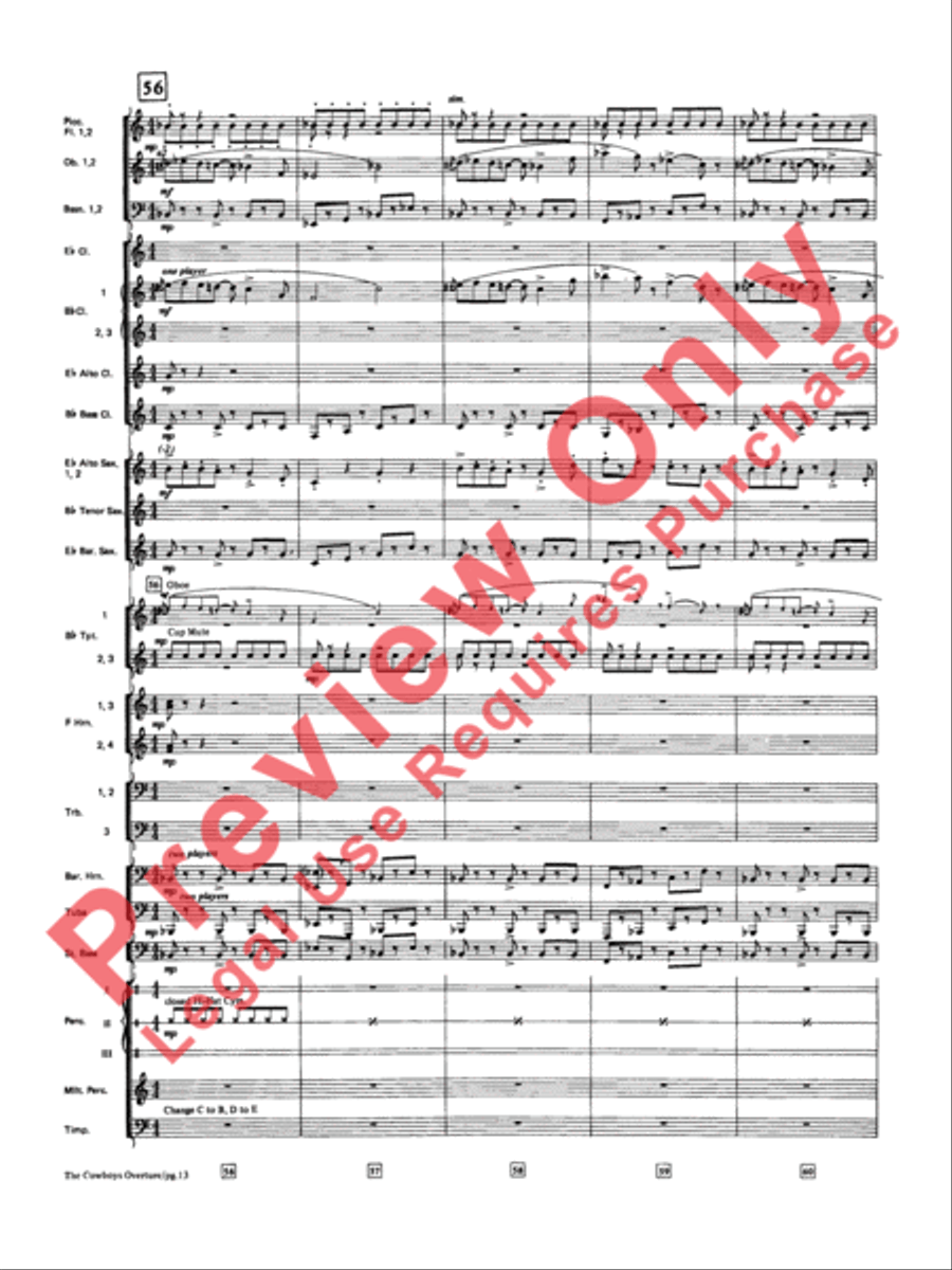 The Cowboys Concert Band scores gallery preview page 14