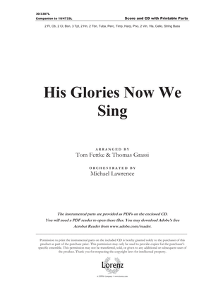 His Glories Now We Sing - Orchestral Score and Parts