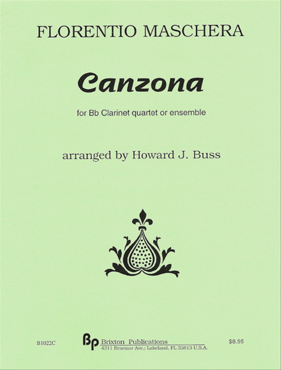Canzona Clarinet Quartet scores gallery preview page 1