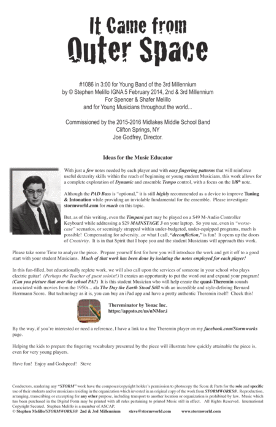 It Came from Outer Space It Came from Outer Space Concert Band scores gallery preview page 2