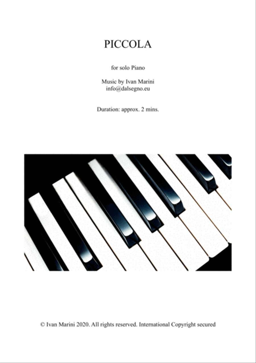 PICCOLA - for Piano solo image number null