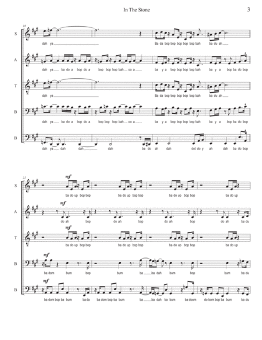 In The Stone Divisi scores gallery preview page 3