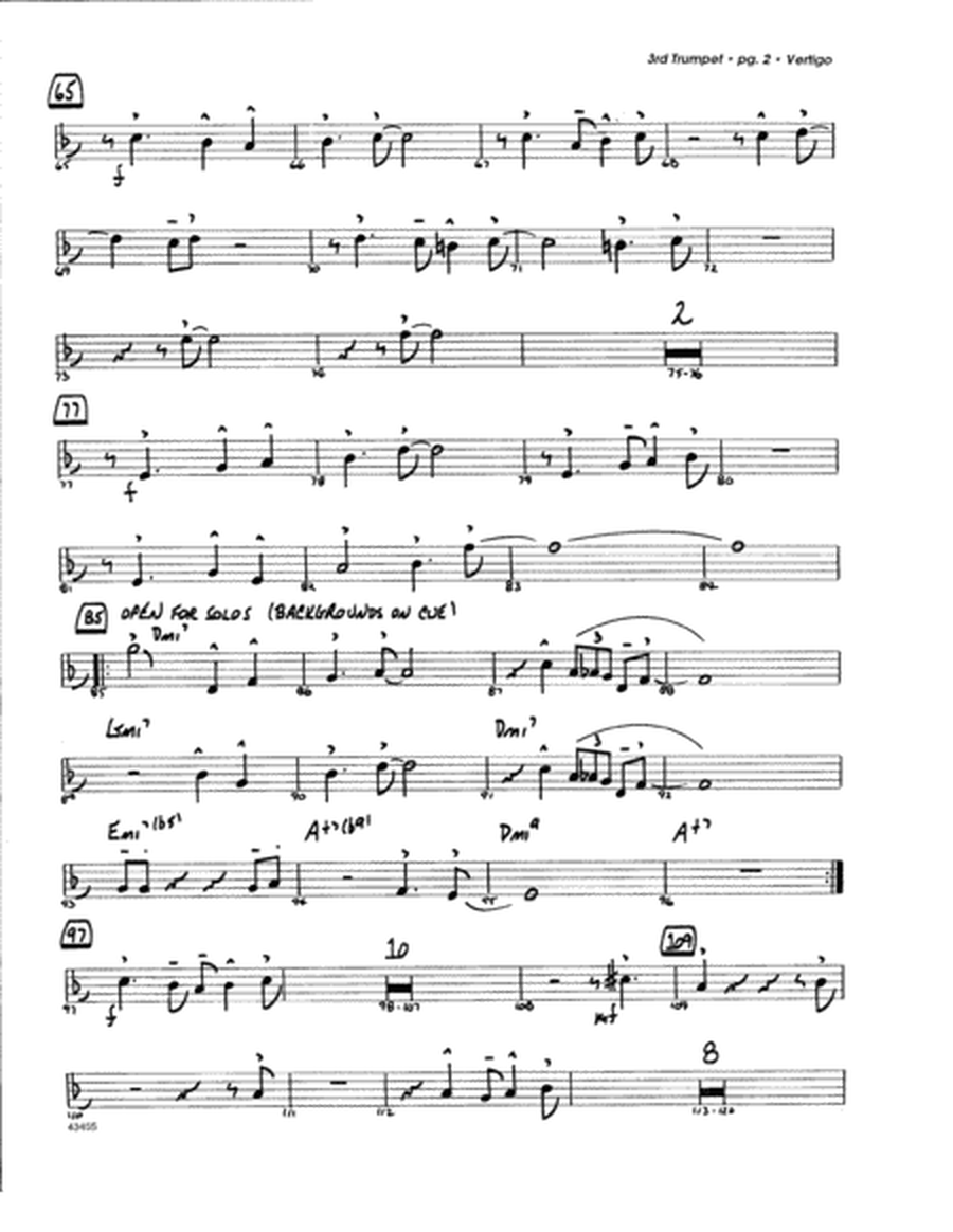 Vertigo - 3rd Bb Trumpet