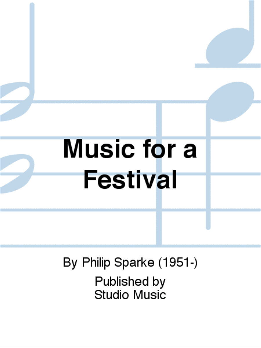 Music for a Festival Music for a Festival Brass Band scores gallery preview page 1
