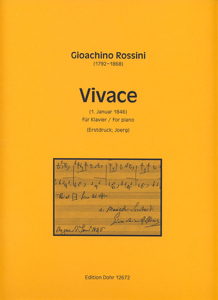 Vivace für Klavier (1. Januar 1846)