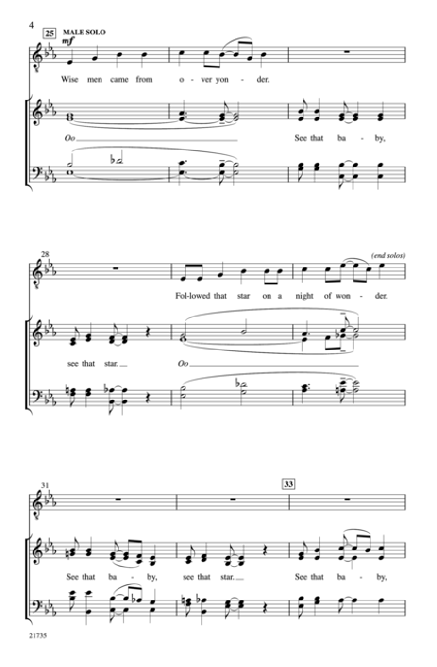See That Baby, See That Star 4-Part scores gallery preview page 4