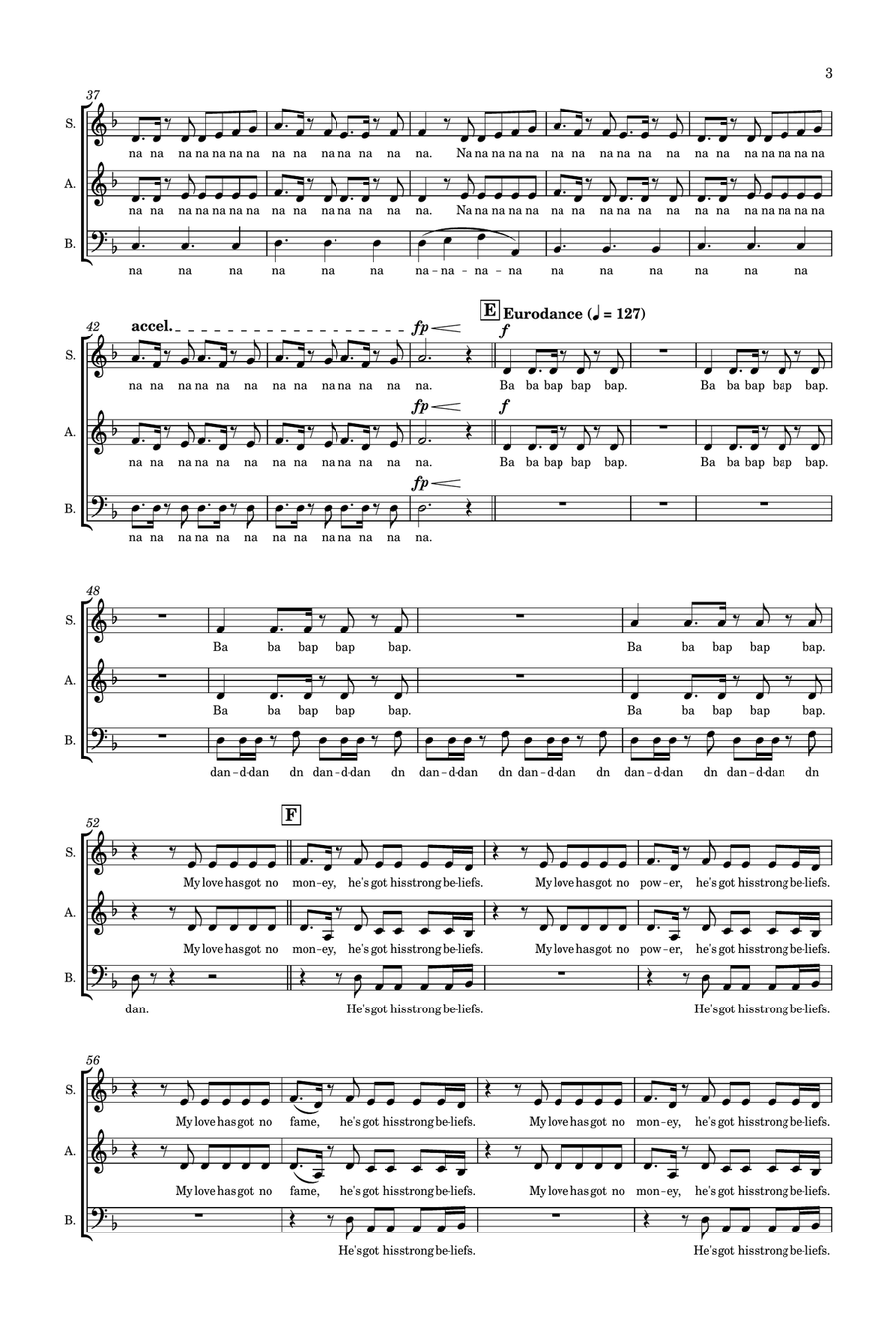 Freed From Desire 3-Part scores gallery preview page 3