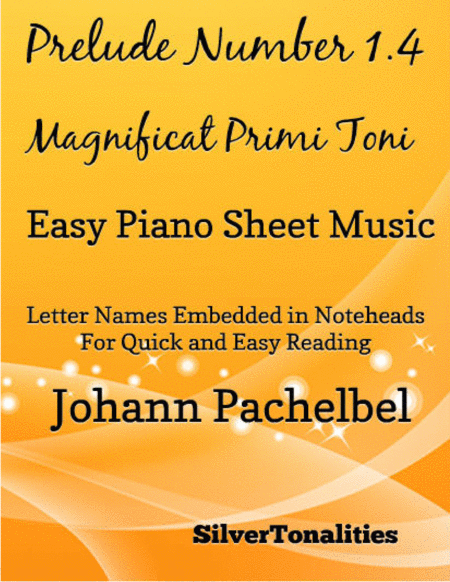 Prelude Number 1.4 Magnificat Primi Toni Easy Piano Sheet Music