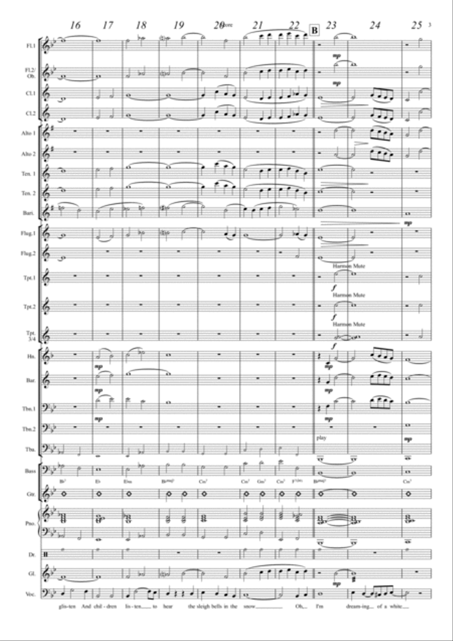 White Christmas Concert Band scores gallery preview page 3