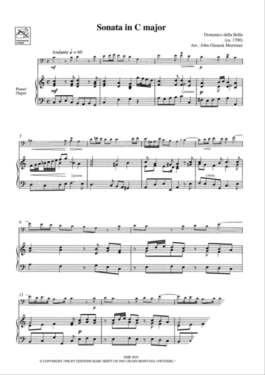 Sonata in C Major Organ scores gallery preview page 3