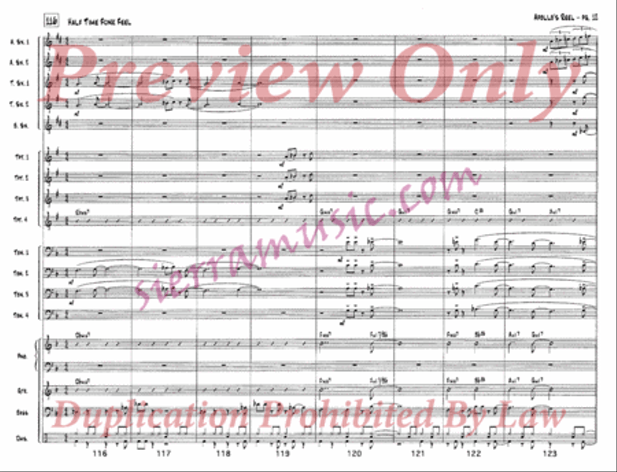 Apollo's Reel Jazz Ensemble scores gallery preview page 13