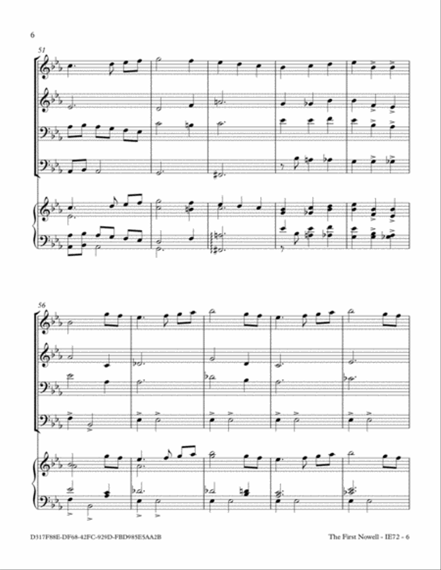 The First Nowell (Any Size Church Orchestra Series) Small Ensemble scores gallery preview page 6