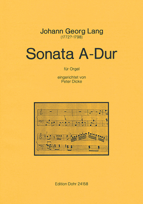 Book cover for Sonata A-Dur (für Orgel)