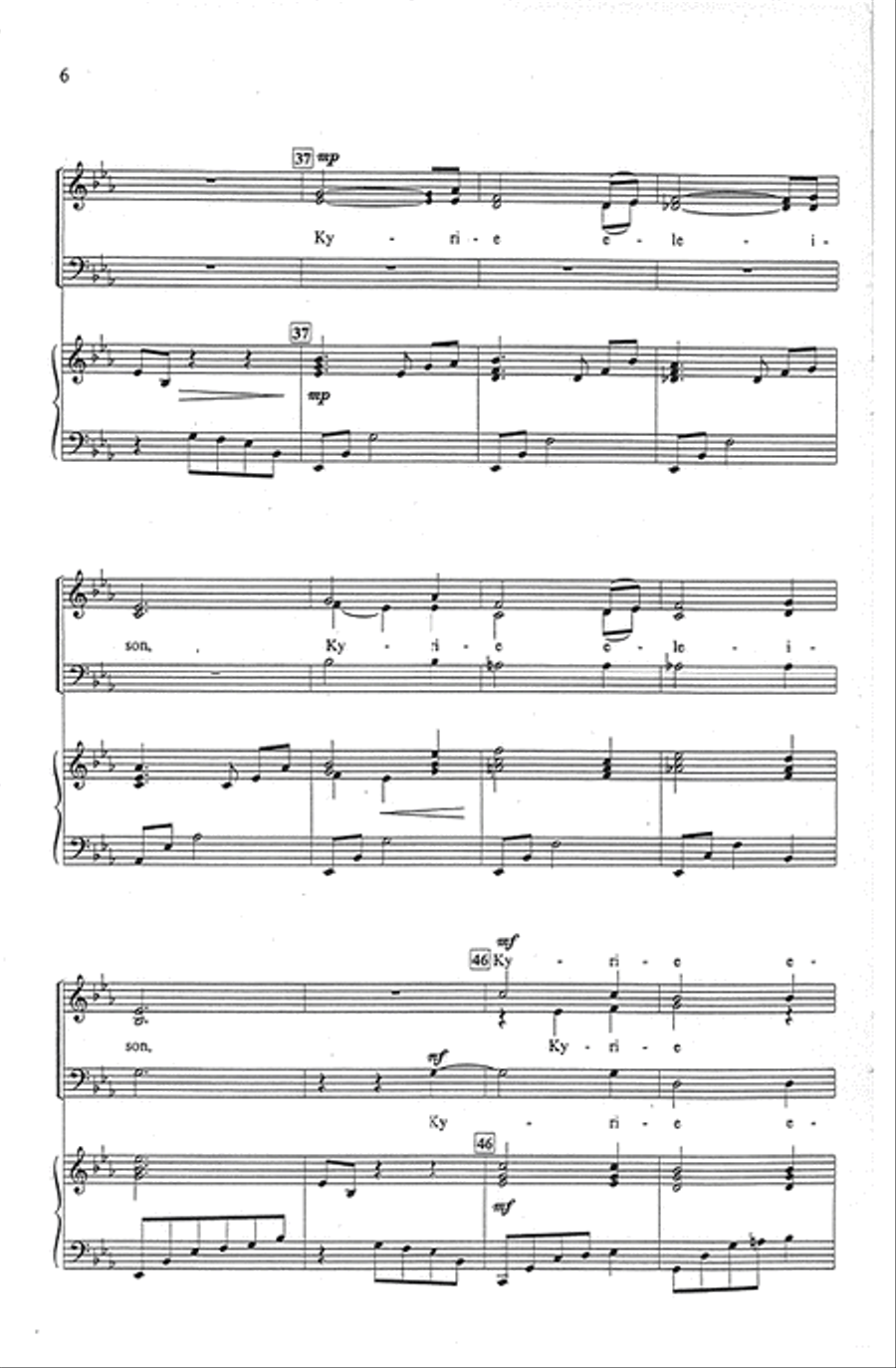 Kyrie Eleison 3-Part scores gallery preview page 5