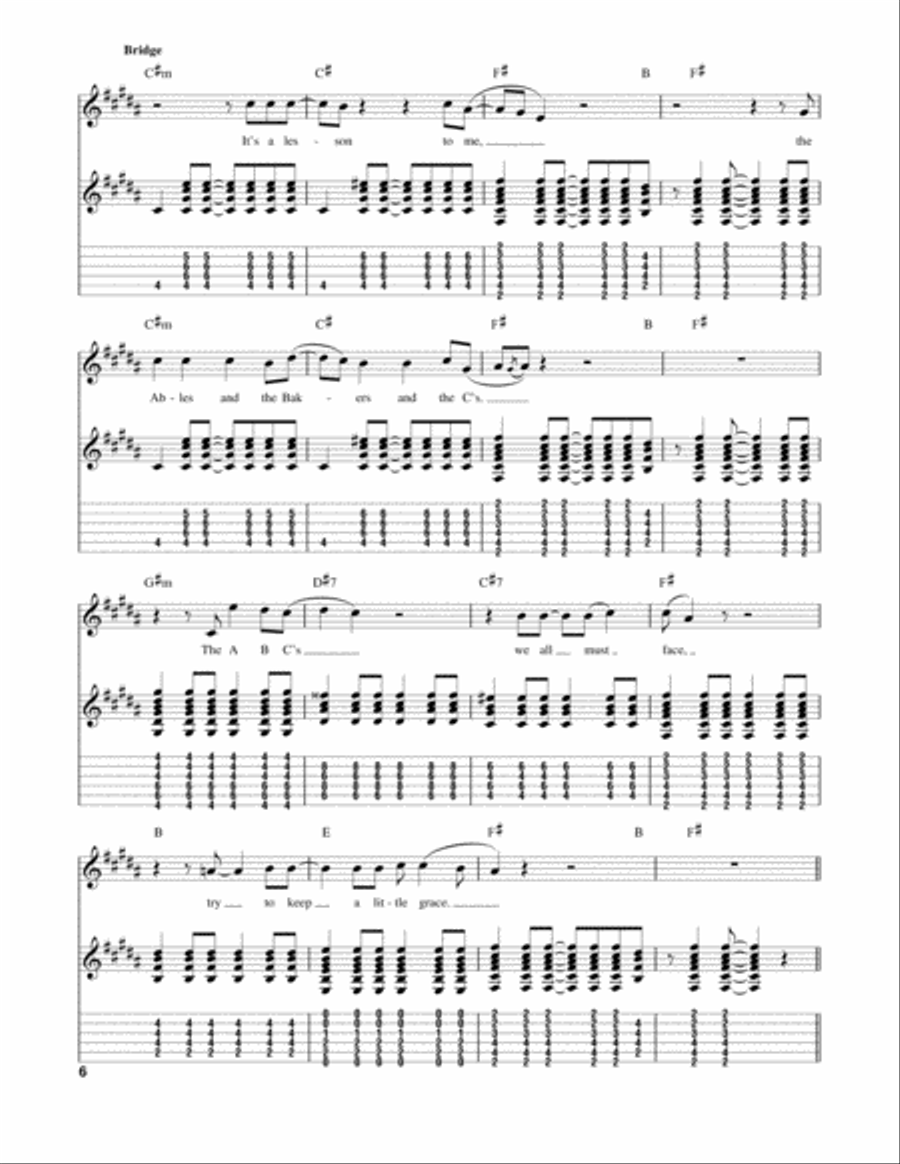 Touch Of Grey Electric Guitar scores gallery preview page 6