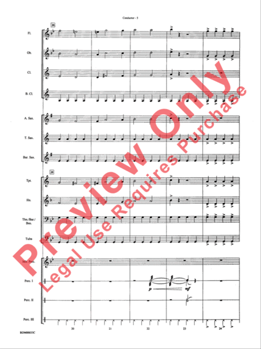 Thunderstorms Concert Band scores gallery preview page 8