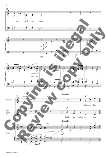 God Has Called Us (Choral Score) image number null