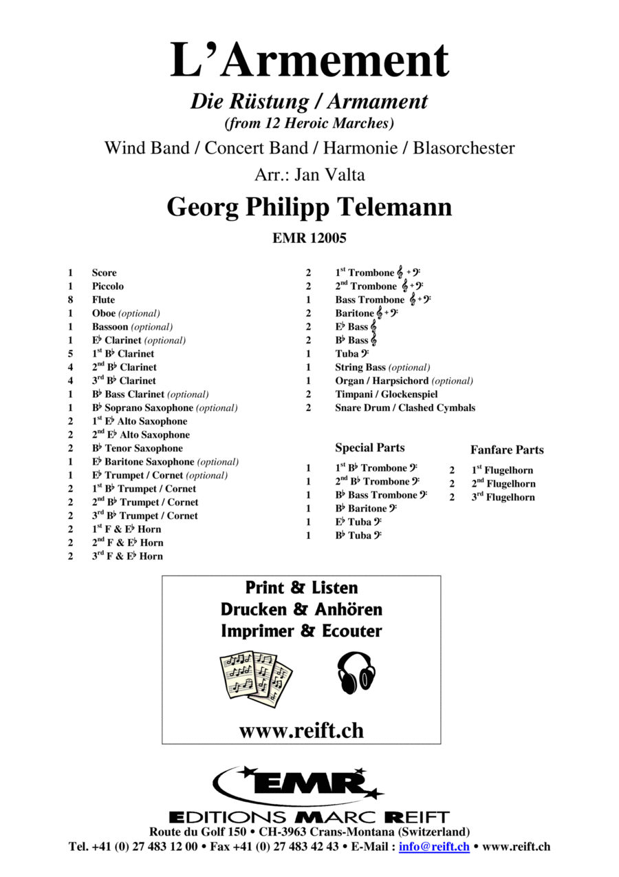 L' Armement Concert Band scores gallery preview page 1