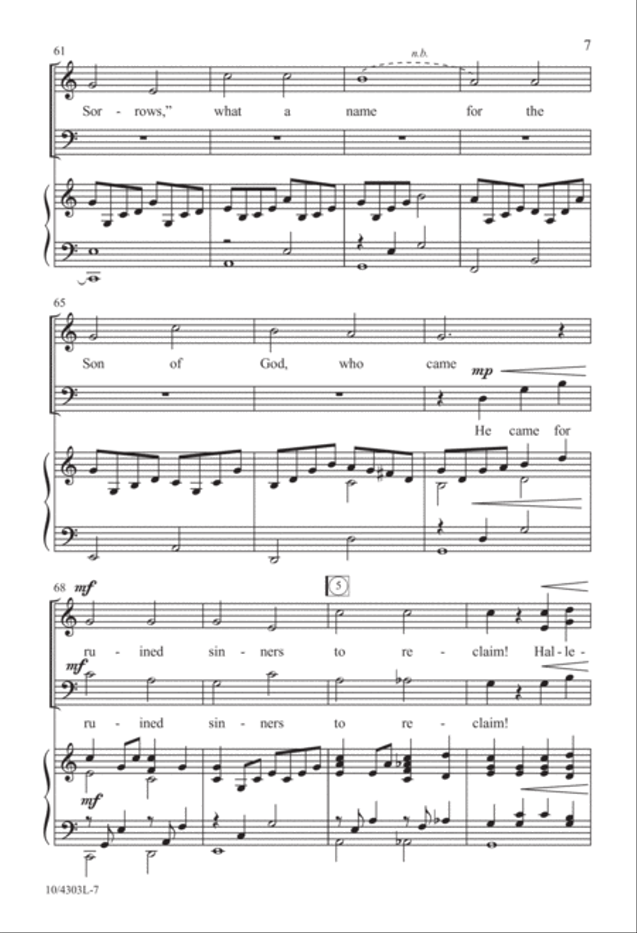 Man of Sorrows 3-Part scores gallery preview page 7