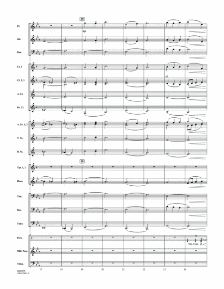 All Is Well - Conductor Score (Full Score)