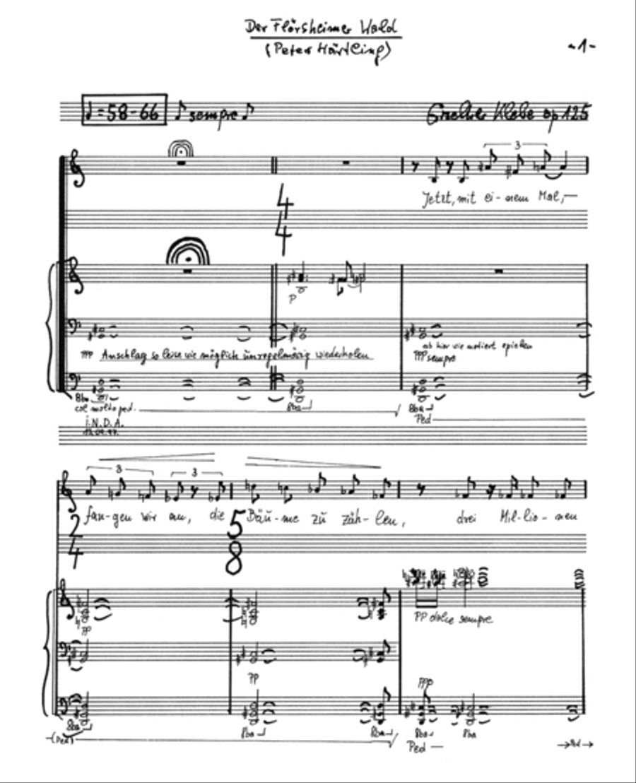 Der Florsheimer Wald, Op. 125 Medium Voice scores gallery preview page 2