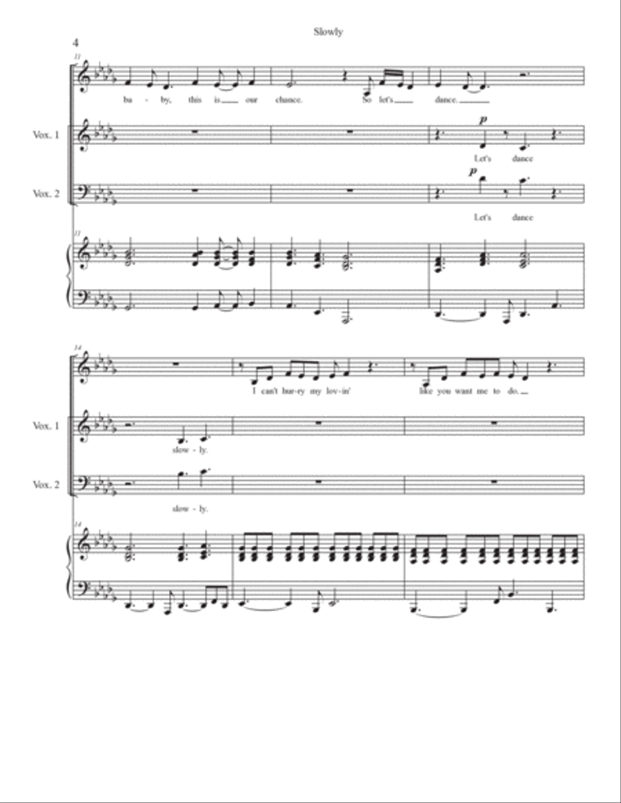 Slowly Slowly 4-Part scores gallery preview page 4