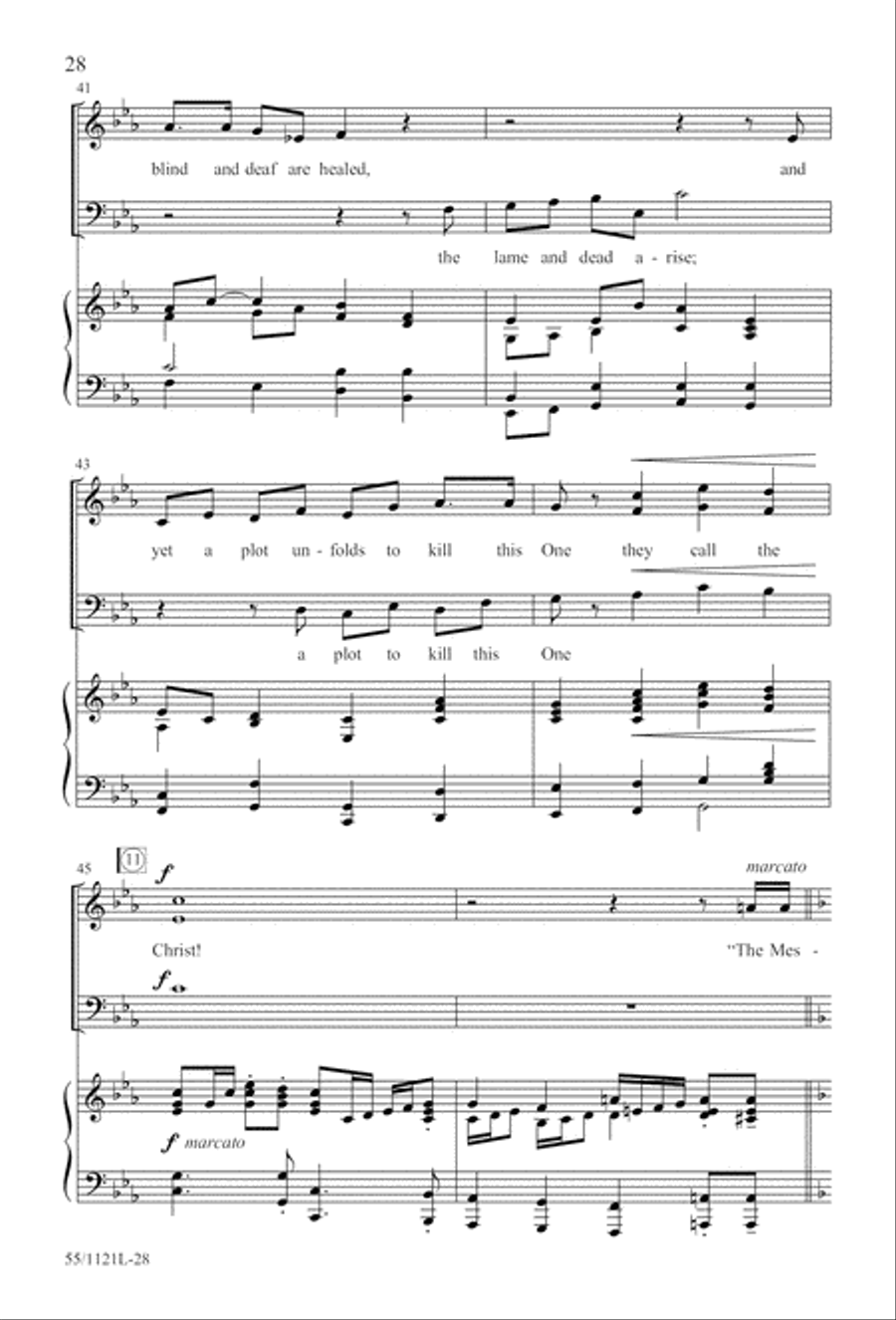 Touched by the Christ Touched by the Christ 3-Part scores gallery preview page 29