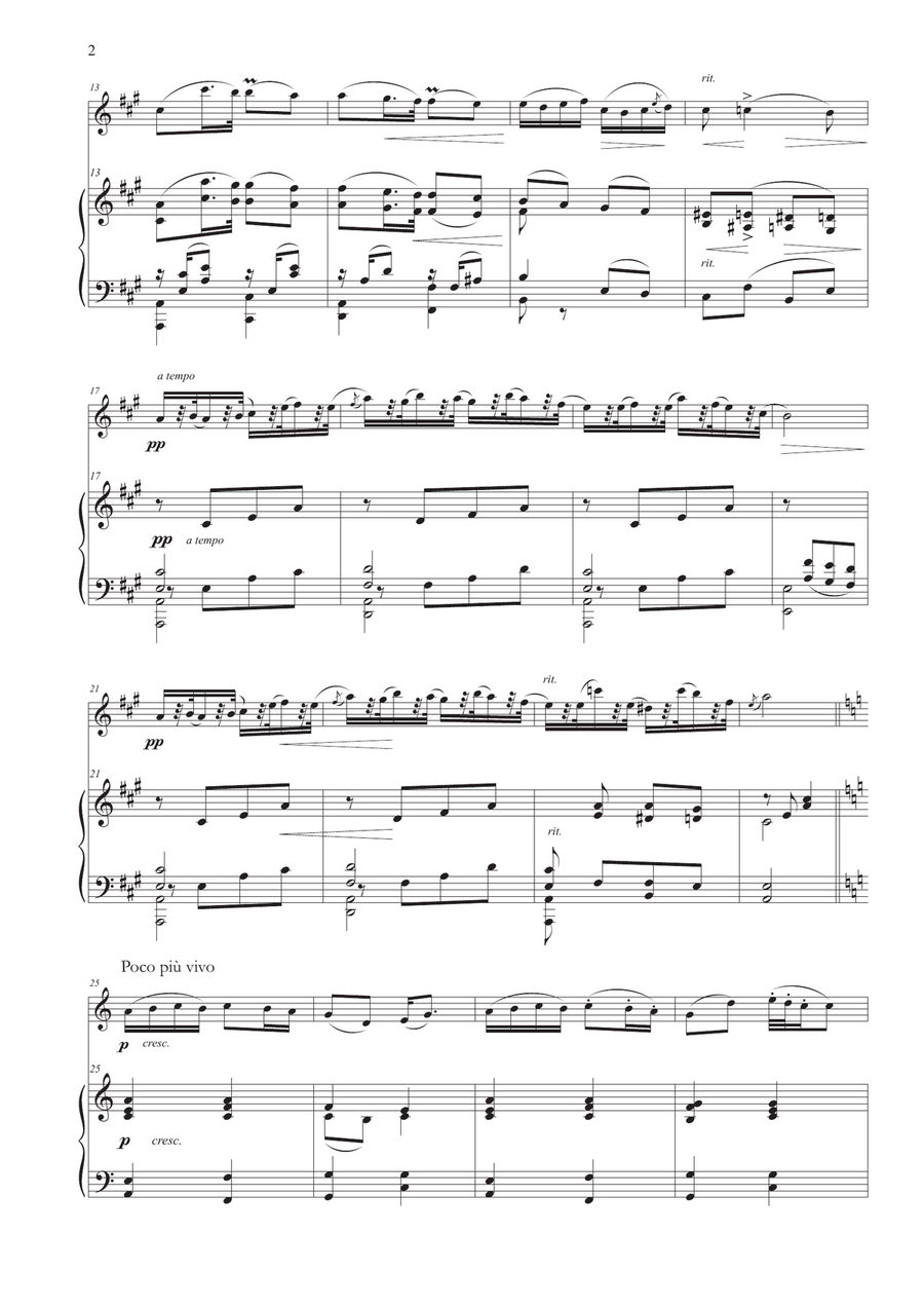 Humoresque No. 7 for Flute and Piano Flute Solo scores gallery preview page 3