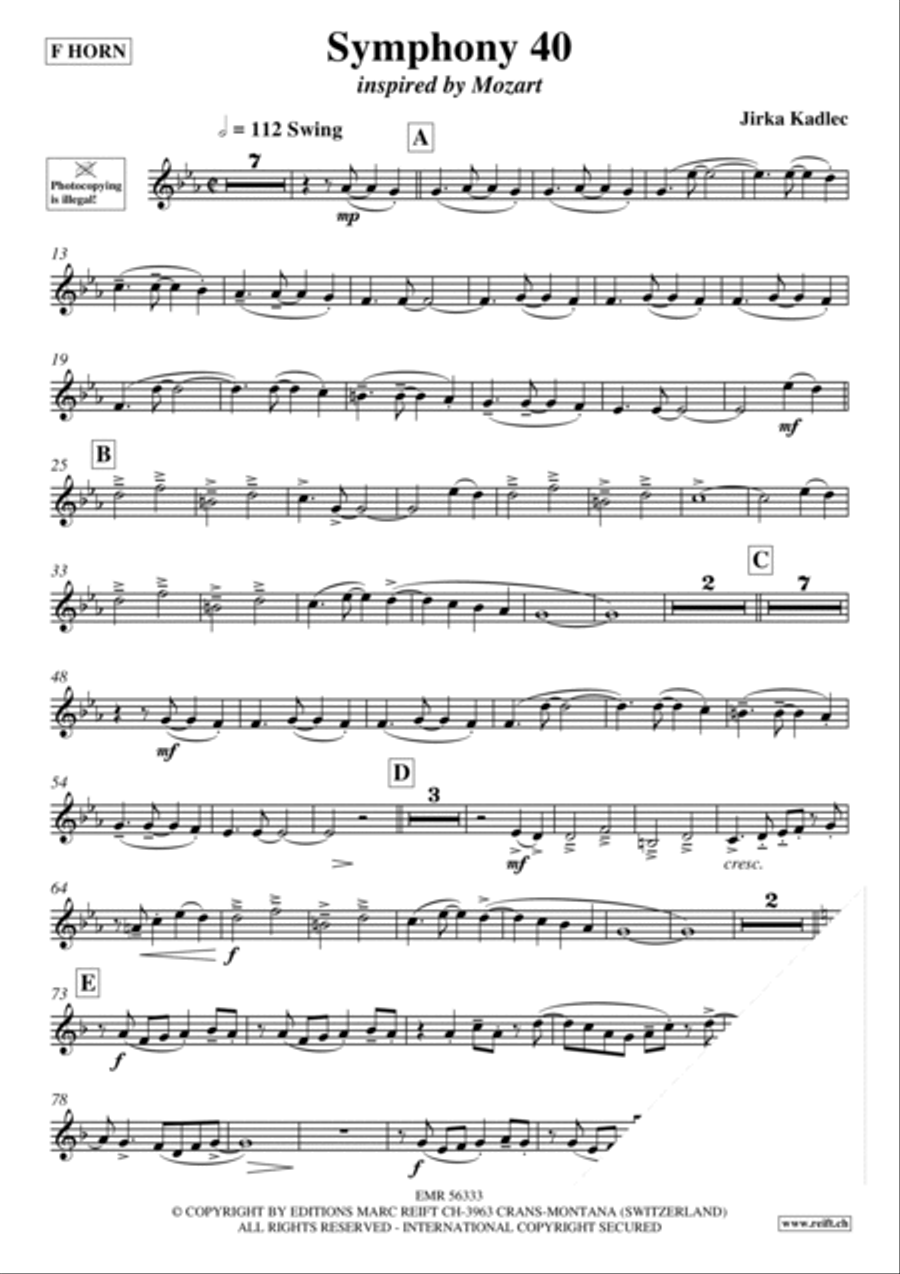 Symphony 40 Horn scores gallery preview page 3
