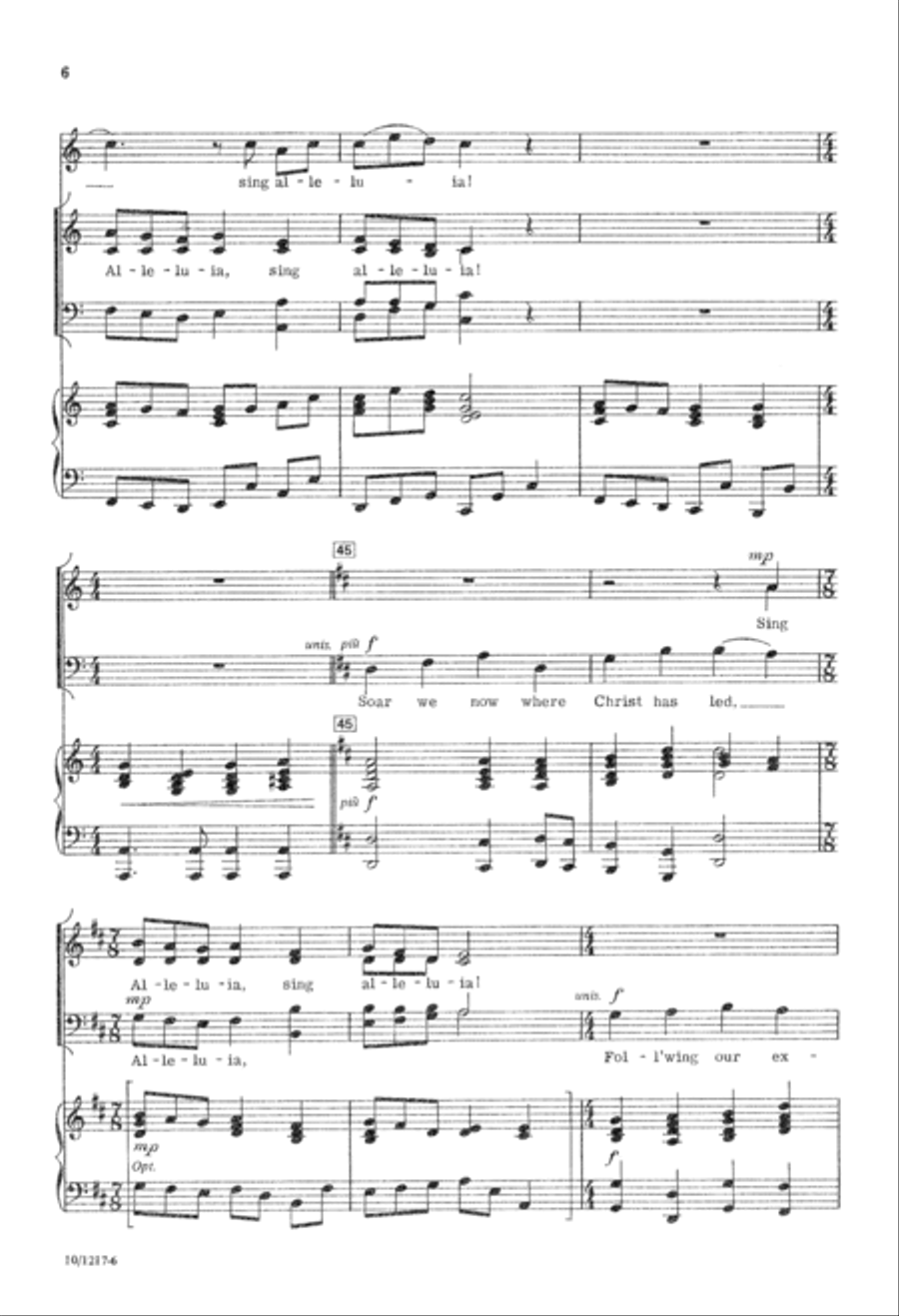 Sing Alleluia Sing Alleluia 4-Part scores gallery preview page 6