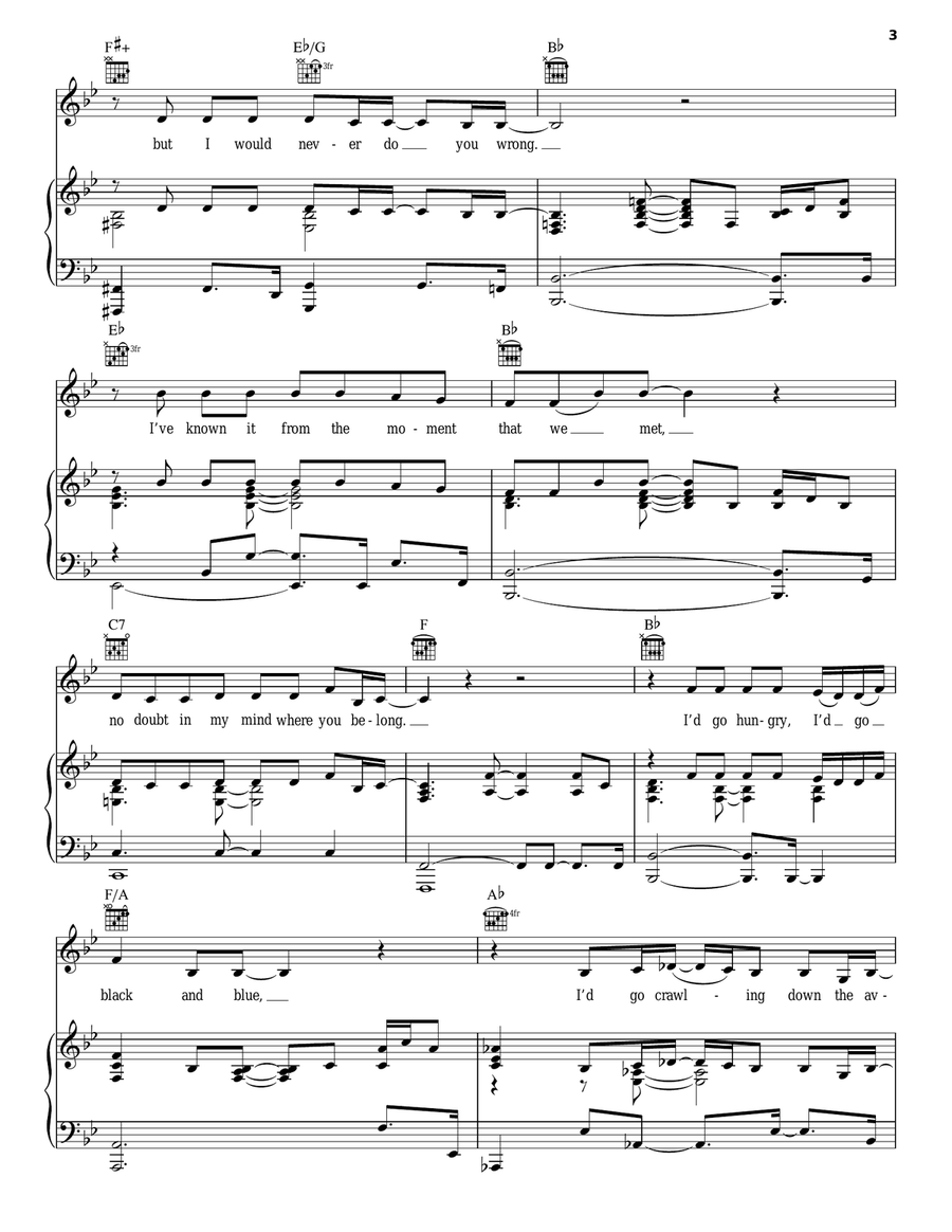 Make You Feel My Love Acoustic Guitar scores gallery preview page 3