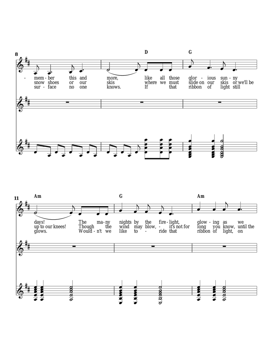 The Mountain Sea The Lake Tahoe Song 4-Part scores gallery preview page 2